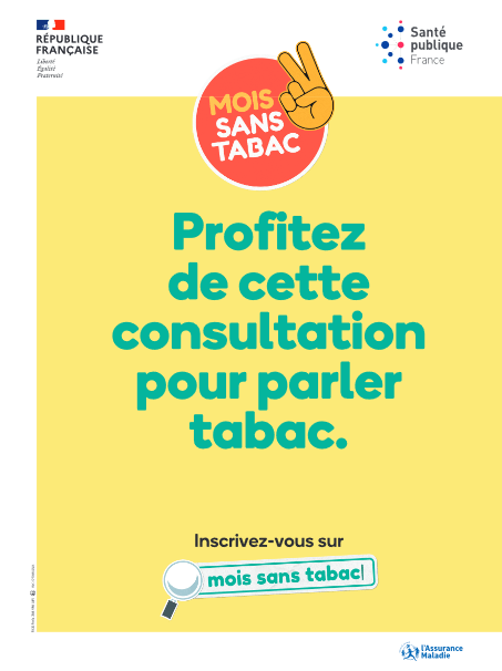 Affiche profitez de cette consultation pour parler tabac